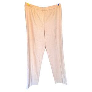 Doncaster Pants Wm 14 100% Camel Hair Trousers Tan Khaki Quiet Luxury Preppy